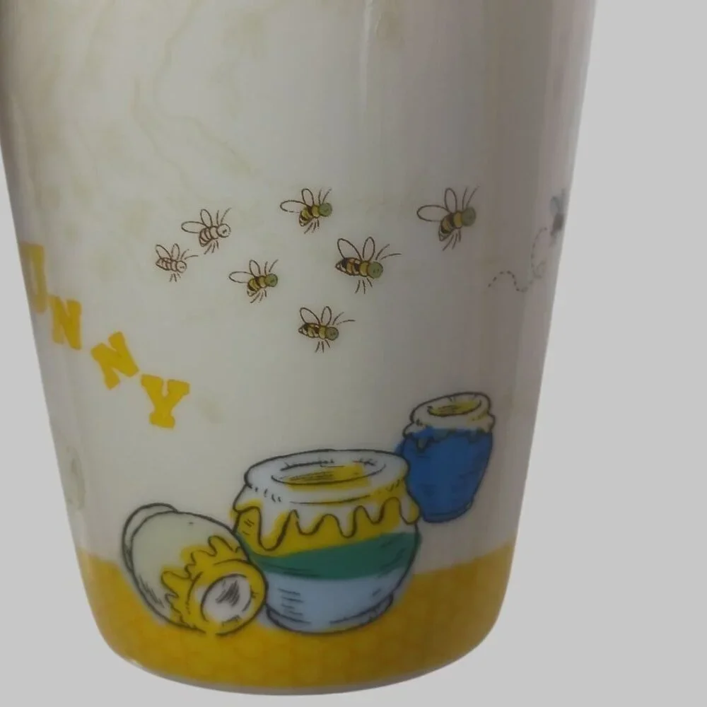 Winnie The Pooh coffee mug Mug With Balloon & Honey Pots isn't funny how a bear